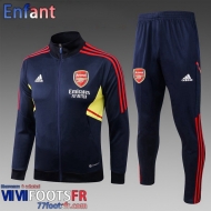 KIT: Veste Foot Arsenal bleu Enfant 2022 2023 TK462