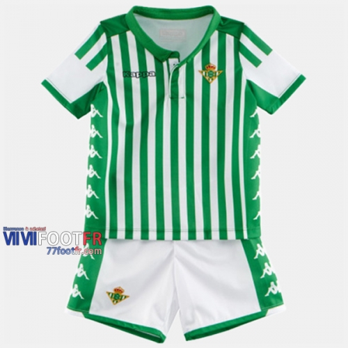 Ensemble Maillot Real Betis Enfant Domicile 2019-2020 Personnalise :77Footfr