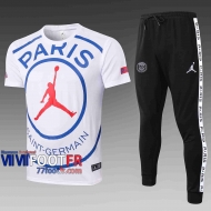 T-shirt de foot Airman 2020 2021 Blanc Grand logo C451#