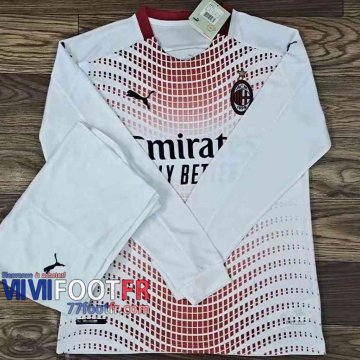 77footfr Maillots foot AC Milan Exterieur Manche Longue 2020 2021