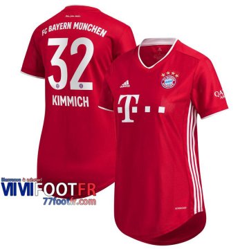 Maillot de foot Bayern Munich Joshua Kimmich #32 Domicile Femme 2020 2021