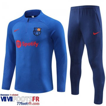 Survetement de Foot Barcelone bleu Homme 2022 2023 TG708