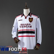 Retro Maillot De Foot Manchester United Exterieur Homme Manche Longue 1998 99 FG848