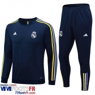 Survetement de Foot Real Madrid bleu marine Homme 2023 2024 A52