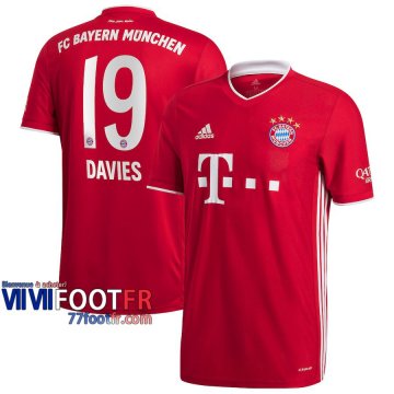 Maillot de foot Bayern Munich Alphonso Davies #19 Domicile 2020 2021