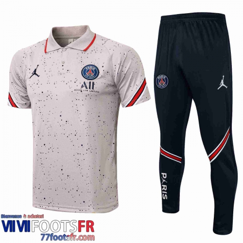 Polo foot PSG Homme gris 2021 2022 PL111