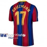 Maillot de foot Barcelone Antoine Griezmann #17 Domicile Enfant 2020 2021