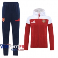 77footfr Veste Foot - Sweat a Capuche Arsenal rouge - 2020 2021 J132