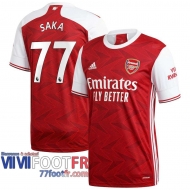 Maillot de foot Arsenal Saka #77 Domicile 2020 2021
