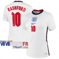 77footfr Angleterre Maillot de foot Rashford #10 Domicile Femme 20-21