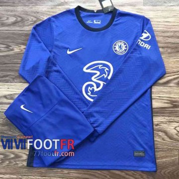 77footfr Maillots foot Chelsea Domicile Manche Longue 2020 2021