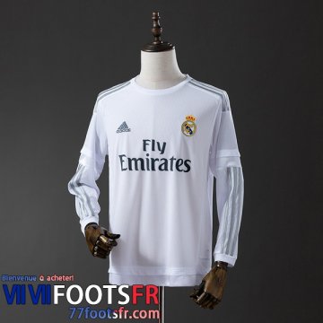 Retro Maillot De Foot Real Madrid Domicile Homme Manche Longue 15 16 FG959