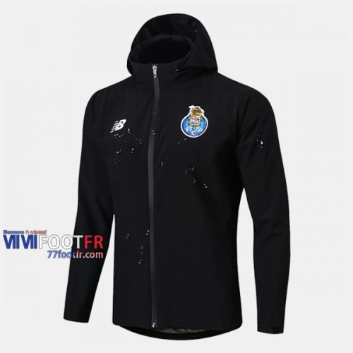 Magasins Veste Foot Coupe-Vent FC Porto Noir 2019/2020 Nouveau Promo