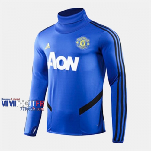 Les Nouveaux Thailandais Sweatshirt Foot Manchester United Bleu 2019-2020