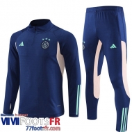 Survetement de Foot Ajax bleu Homme 2023 2024 TG897