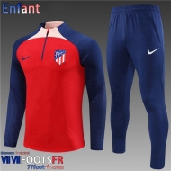 KIT: Survetement de Foot Atletico Madrid rouge Enfant 2023 2024 C06