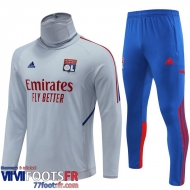 Survetement de Foot Lyon gris Homme 2022 2023 TG503