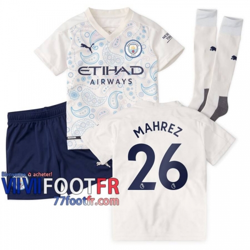 77footfr Manchester City Maillot de foot Mahrez #26 Third Enfant 20-21