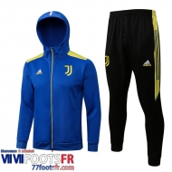 Veste Foot - Sweat A Capuche Juventus bleu Homme 2021 2022 JK306