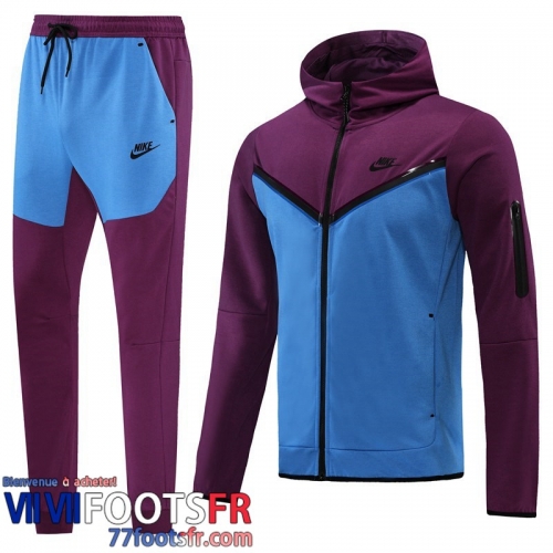 Veste Foot - Sweat A Capuche Sport Bleu violet Homme 2022 2023 JK385