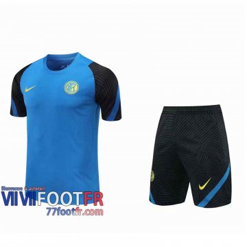 77footfr Survetement Foot T-shirt Inter Milan bleu ciel 2020 2021 TT120
