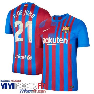 Maillot De Foot Barcelone Domicile Homme 21 22 # F. De Jong 21