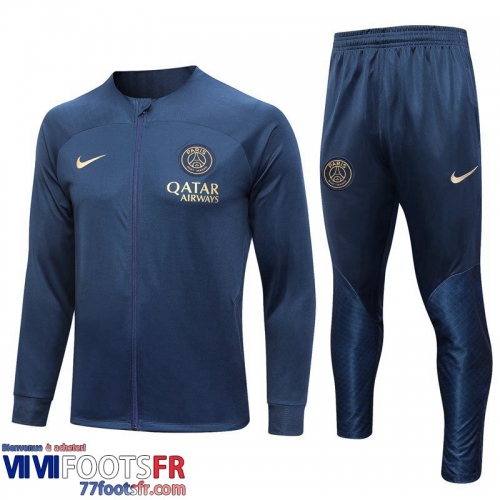 Veste Foot PSG bleu Homme 2023 2024 JK703