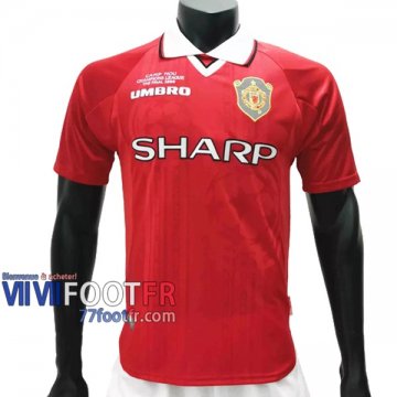 77footfr Retro Maillot de foot Manchester United Domicile 1999/2000