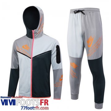 Veste Foot - Sweat A Capuche Sport gris-noir Homme 2023 2024 JK780