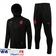 Veste Foot - Sweat A Capuche AC Milan noir Homme 21 22 JK291