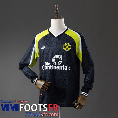 Retro Maillot De Foot Dortmund Exterieur Homme Manche Longue 95 96 FG1180
