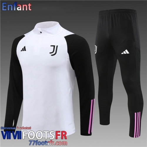 KIT: Survetement de Foot Juventus Blanc Enfant 2023 2024 TK698