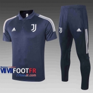 Polo de foot Juventus 2020 2021 bleu marin C494#