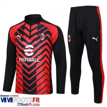 Survetement de Foot AC Milan rouge Homme 2023 2024 A30