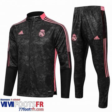 Veste Foot Real Madrid Homme gris 2021 2022 JK96