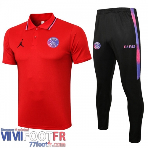 Polo foot PSG rouge Uomo 2021 2022 PL88