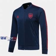 Magasins Veste Foot Arsenal Bleu Fonce 2019/2020 Nouveau Promo