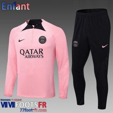 KIT: Survetement de Foot PSG rose Enfant 2022 2023 TK397