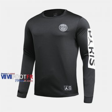 Le Nouveau Coton Sweatshirt Foot Paris PSG Jordan Noir 2019-2020