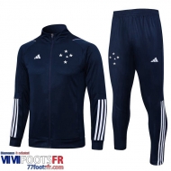 Veste Foot Cruzeiro bleu Homme 2023 2024 JK709