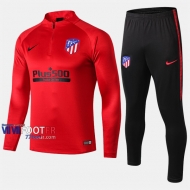 Vintage Ensemble Survetement Foot Atletico Madrid Rouge Thailande 2019 2020 Nouveau