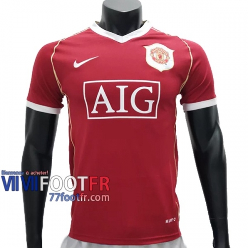 77footfr Retro Maillot de foot Manchester United Domicile 2006/2007