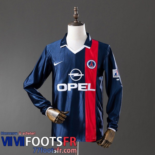 Retro Maillot De Foot PSG Domicile Homme Manche Longue 01 02 FG1155 Retro Maillot De Foot PSG Domicile Homme Manche Longue 01 02 FG1155