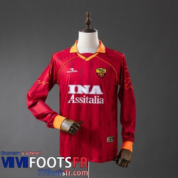 Retro Maillot De Foot Rome Domicile Homme Manche Longue 99 00 FG1258
