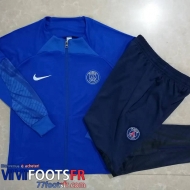 Veste Foot PSG bleu Homme 2022 2023 JK448