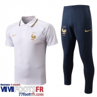 Polo foot France Blanc Homme 2022 2023 PL569