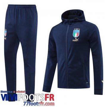 Veste Foot - Sweat A Capuche Italie bleu Homme 22 23 JK479