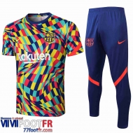 Survetement Foot T-shirt Barcelone Multicolore 2021 2022 PL11