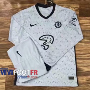 77footfr Maillots foot Chelsea Exterieur Manche Longue 2020 2021