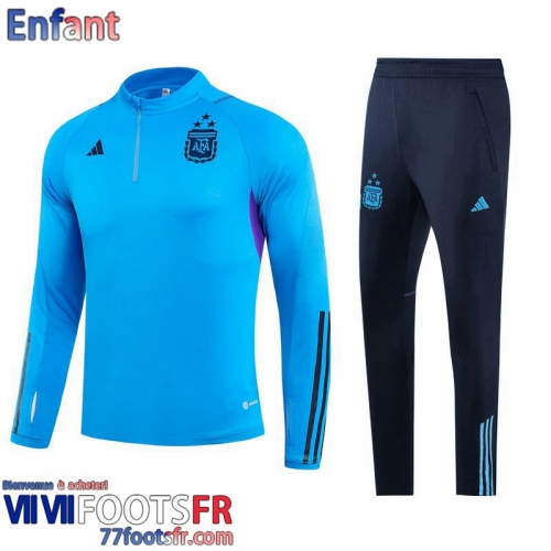 KIT: Survetement de Foot Argentine bleu Enfant 2022 2023 TK541